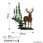 Wallity Deer 2 Escultura de Pared de Metal Multicolor